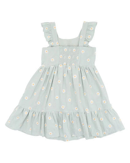 BEBE BY MINIHAHA TESS EMBROIDERED DAISY GIRLS DRESS