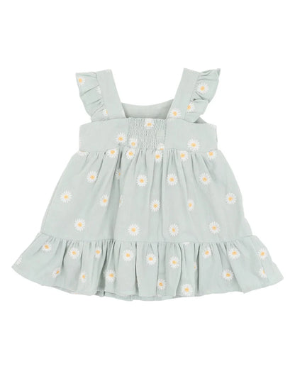 BEBE BU MINIHAHA TESS EMBROIDERED DAISY DRESS