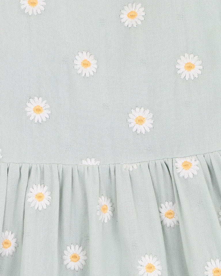 BEBE BY MINIHAHA TESS EMBROIDERED DAISY GIRLS DRESS