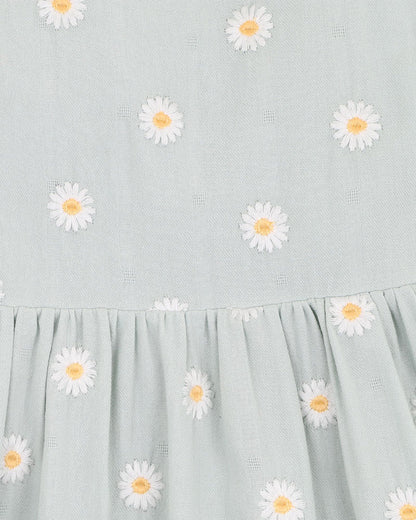 BEBE BY MINIHAHA TESS EMBROIDERED DAISY GIRLS DRESS