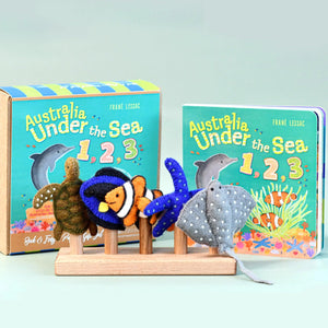 Tara Treasures Book and Finger Puppet Set - Under the Sea 1,2,3