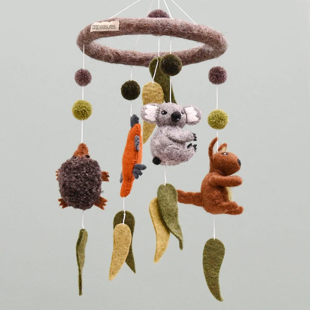 TARA TREASURES | NURSERY COT MOBILE | AUSTRALIAN ANIMALS