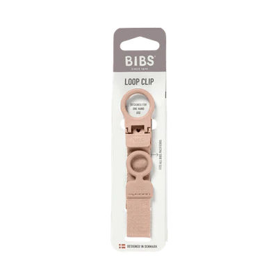Bibs Dummy Clip Loop - Blush