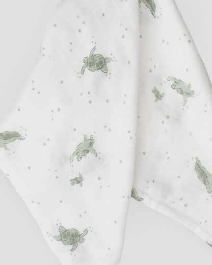 LITTLE LINEN COMPANY BABY COMFORTER | TERRY TURTLE