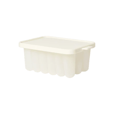 White storage box on a white background