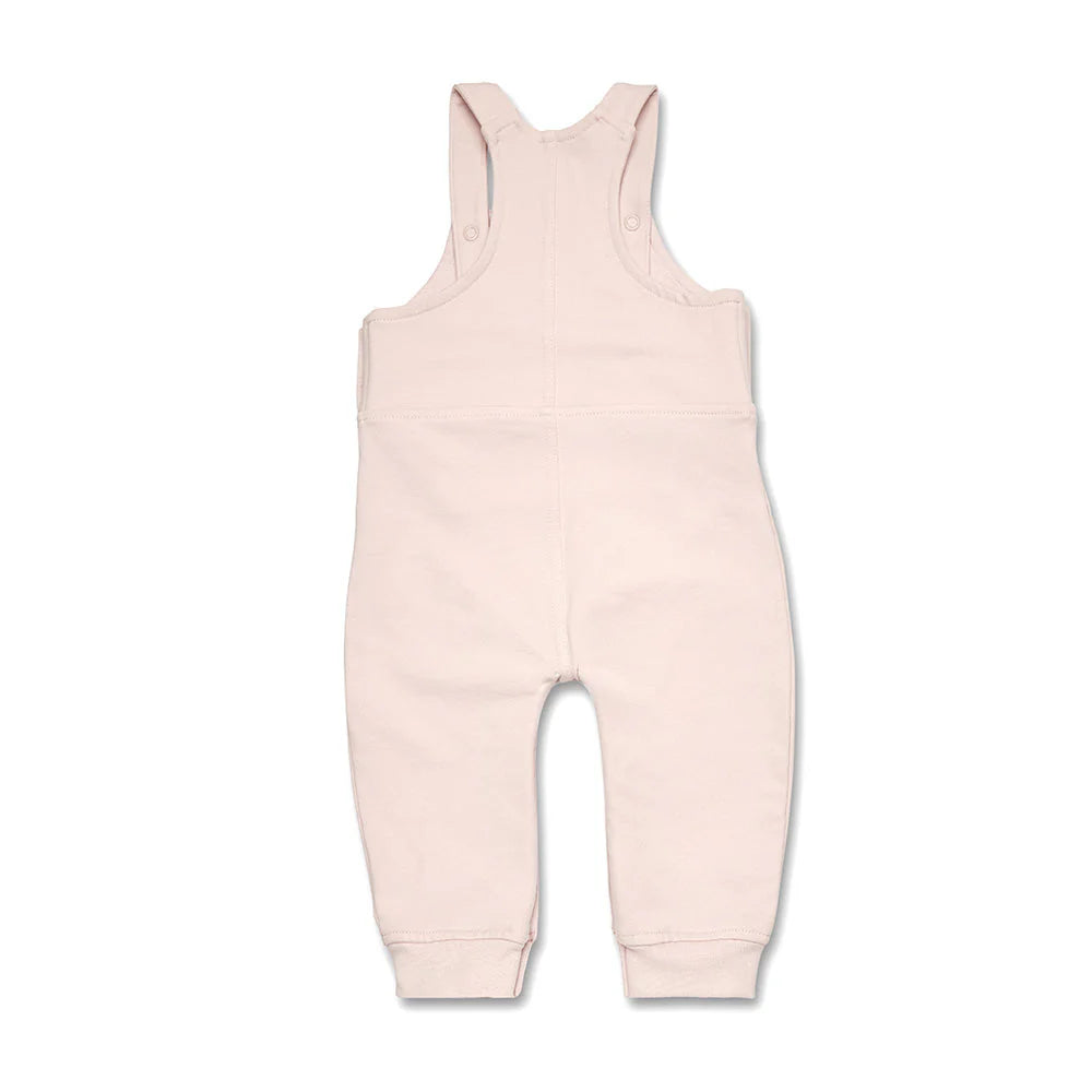 SNUGGLE HUNNY ORGANIC JOEY OVERALL | BABY PINK