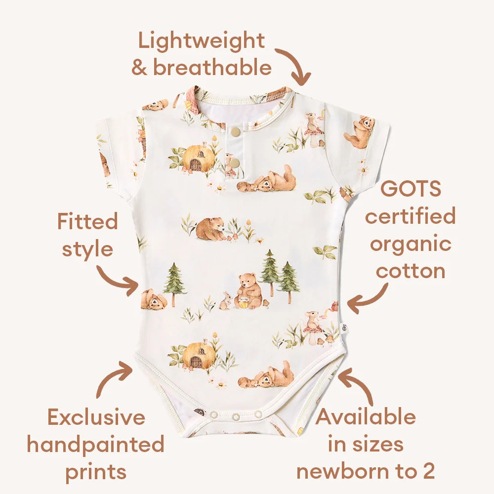 SNUGGLE HUNNY | BODYSUIT SHORT SLEEVE | BEARS