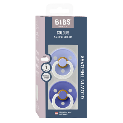Bibs Colour Dummies (Night Glow) - Hush/Grape - (2 pack)