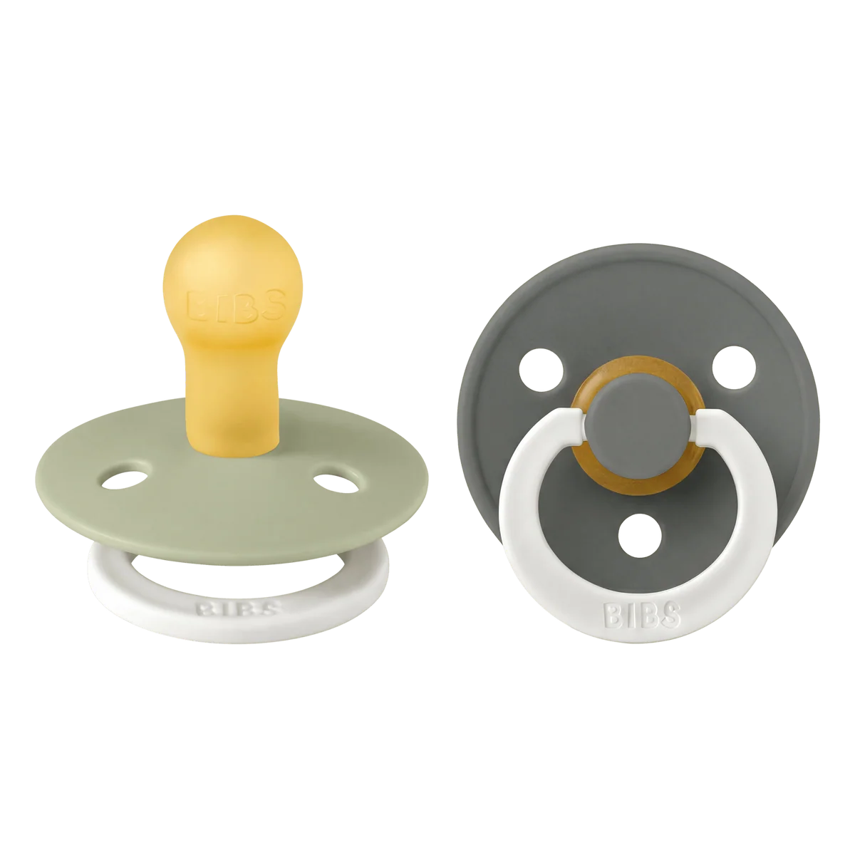 Bibs Colour Dummies (Night Glow) - Sage/Pine - (2 pack)