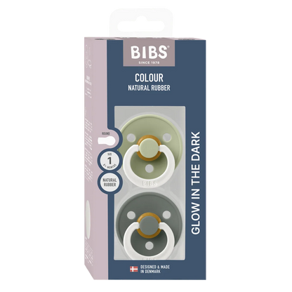 Bibs Colour Dummies (Night Glow) - Sage/Pine - (2 pack)