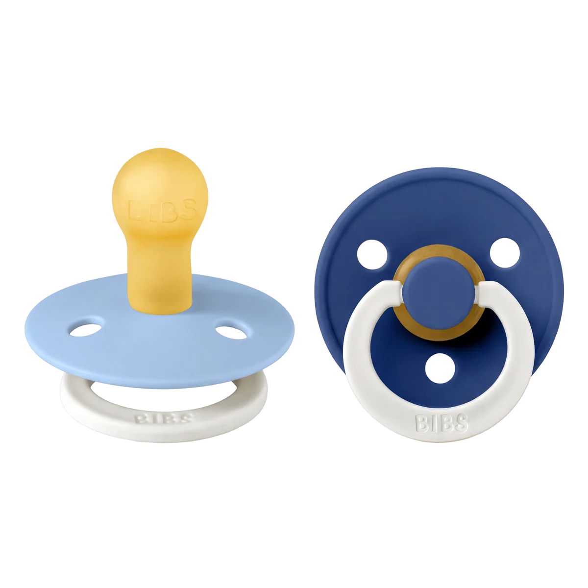 Bibs Colour Dummies (Night Glow) - Sky Blue /Cornflower - (2 pack)