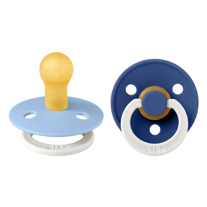 Bibs Colour Dummies (Night Glow) - Sky Blue /Cornflower - (2 pack)