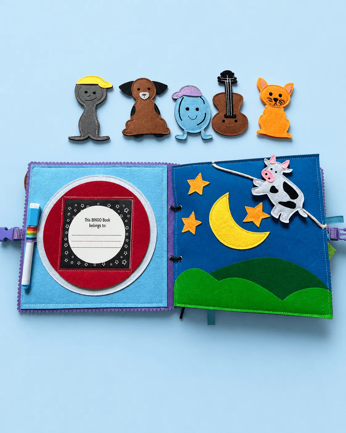 WONDERTIVITY | BUSY BOOK NURSERY RHYME | BINGO