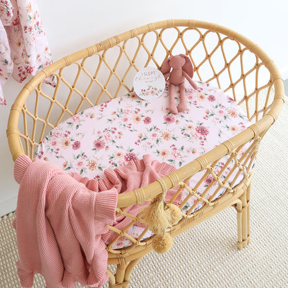 Snuggle Hunny Fitted Bassinet & Change Pad Cover | Birds and Blooms