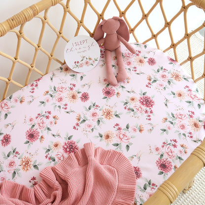Snuggle Hunny Fitted Bassinet & Change Pad Cover | Birds and Blooms