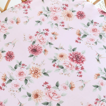 Snuggle Hunny Fitted Bassinet & Change Pad Cover | Birds and Blooms