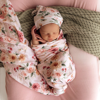 Snuggle Hunny Organic Cotton Muslin Wrap | Birds and Blooms