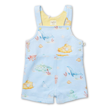 SNUGGLE HUNNY ORGANIC JOEY SHORT OVERALL | BLUE LITTLE SUBS