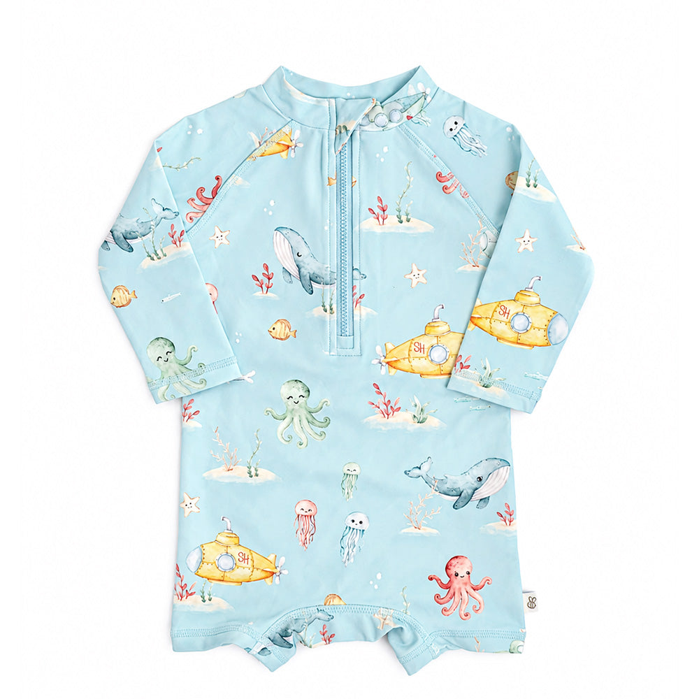 SNUGGLE HUNNY SWIM SHORTIE| BLUE LITTLE SUBS