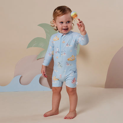 SNUGGLE HUNNY SWIM SHORTIE| BLUE LITTLE SUBS