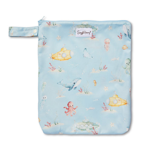 SNUGGLE HUNNY REUSABLE WETBAG | BLUE LITTLE SUBS