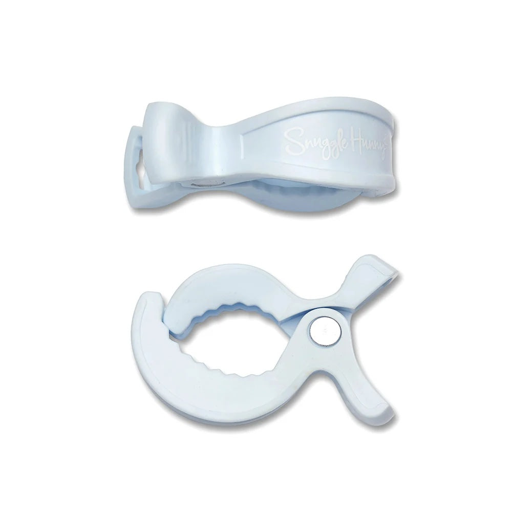 SNUGGLE HUNNY PRAM CLIP PAIR | BABY BLUE