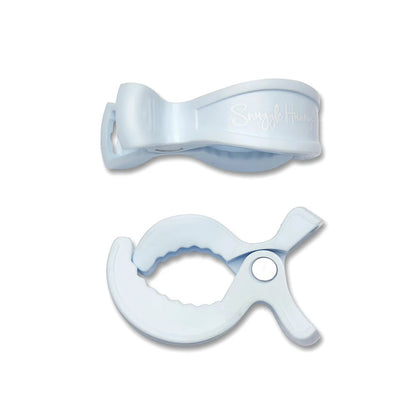 SNUGGLE HUNNY PRAM CLIP PAIR | BABY BLUE