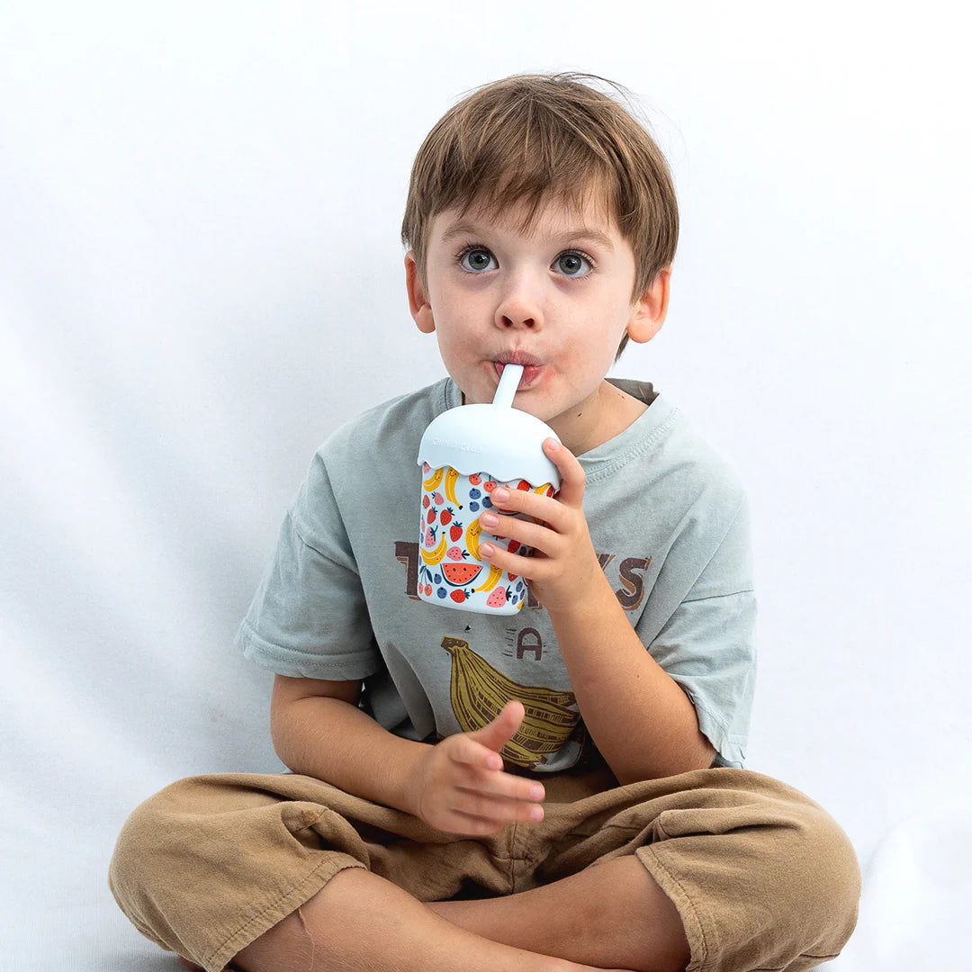 CHINO CLUB MINI SMOOTHIE CUP WITH STRAW | BLUE FRUITS