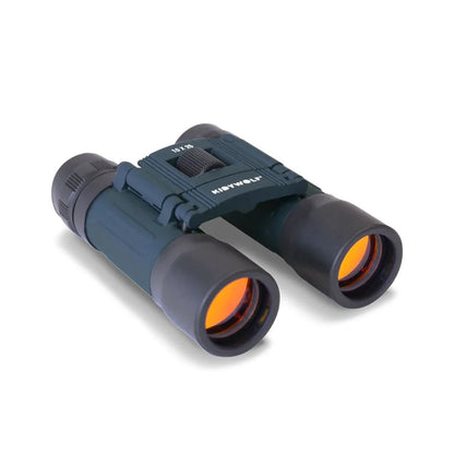 A pair of black and dark teal binoculars with orange-tinted lenses, shown on a clean white background. The brand name 'HAYWOLF' is visible on the top hinge.
