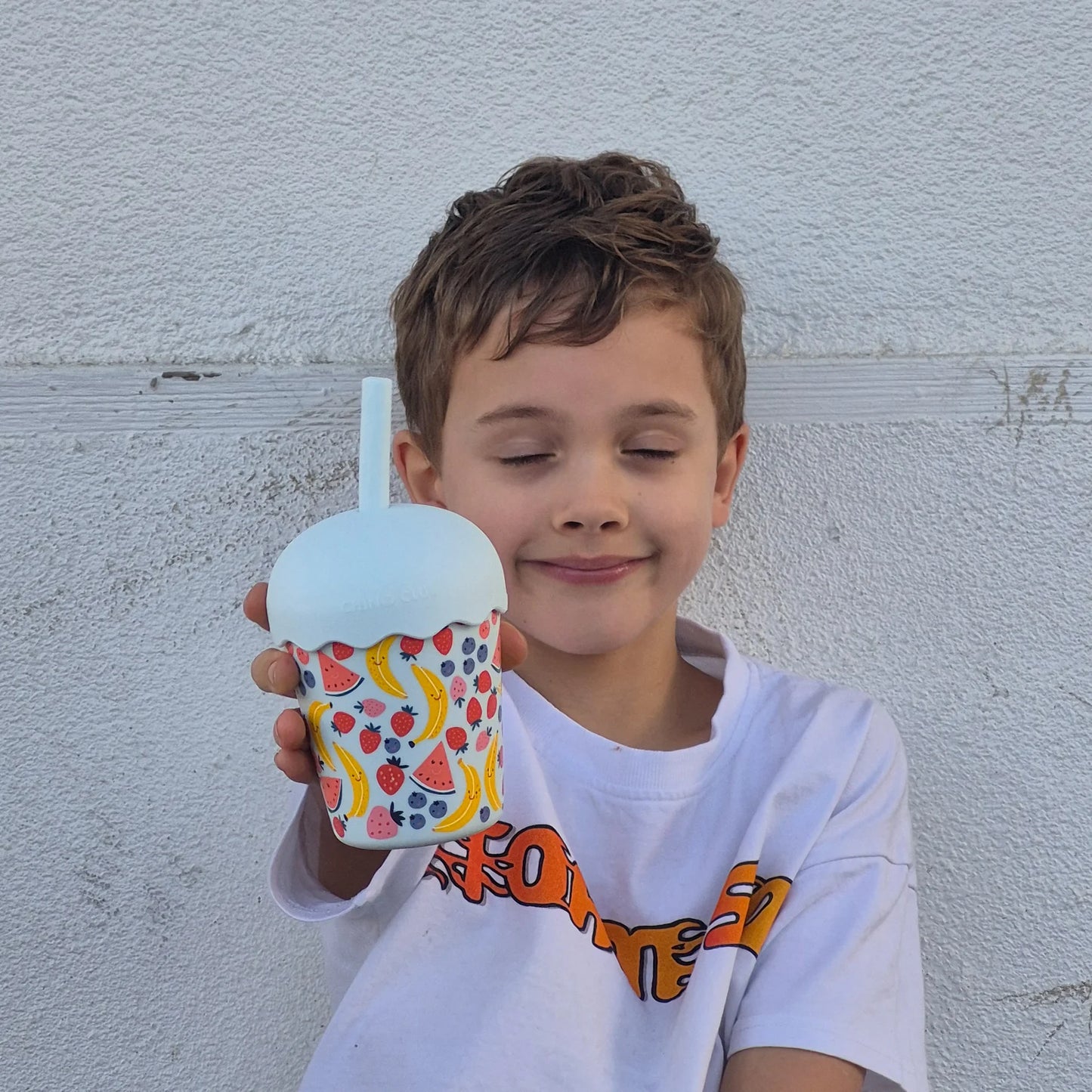 CHINO CLUB MINI SMOOTHIE CUP WITH STRAW | BLUE FRUITS