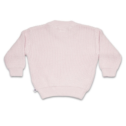 SNUGGLE HUNNY OVERSIZED COTTON KNIT JUMPER | BLUSH