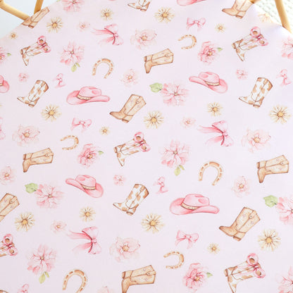 SNUGGLE HUNNY | FITTED BASSINET AND CHANGE PAD COVER | BOOTS AND BOWS