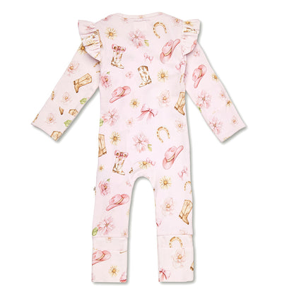SNUGGLE HUNNY | CONVERTIBLE FRILL ROMPER | BOOTS AND BOWS