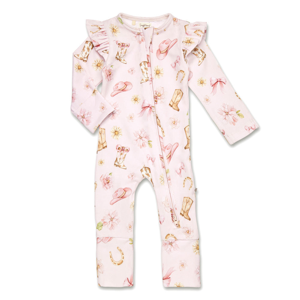 SNUGGLE HUNNY | CONVERTIBLE FRILL ROMPER | BOOTS AND BOWS