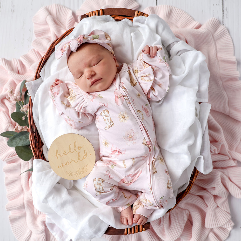 SNUGGLE HUNNY | CONVERTIBLE FRILL ROMPER | BOOTS AND BOWS