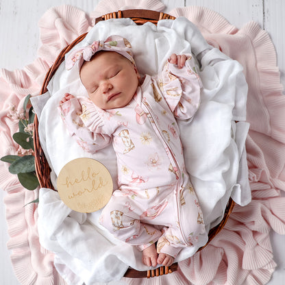 SNUGGLE HUNNY | CONVERTIBLE FRILL ROMPER | BOOTS AND BOWS