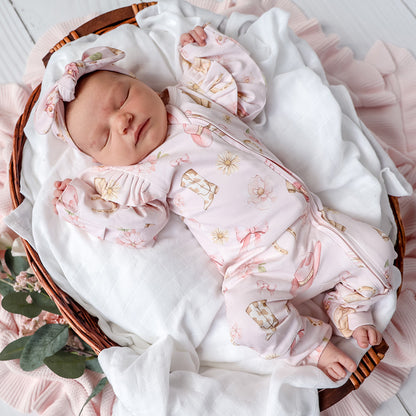 SNUGGLE HUNNY | CONVERTIBLE FRILL ROMPER | BOOTS AND BOWS