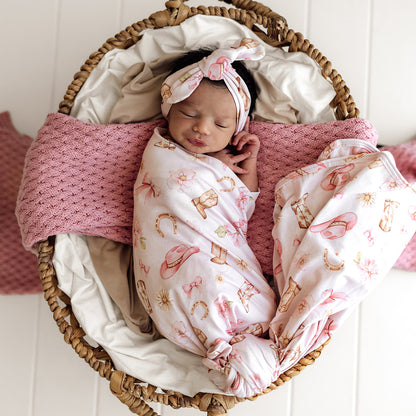 SNUGGLE HUNNY | JERSEY WRAP AND HEADBAND SET | BOOTS AND BOWS