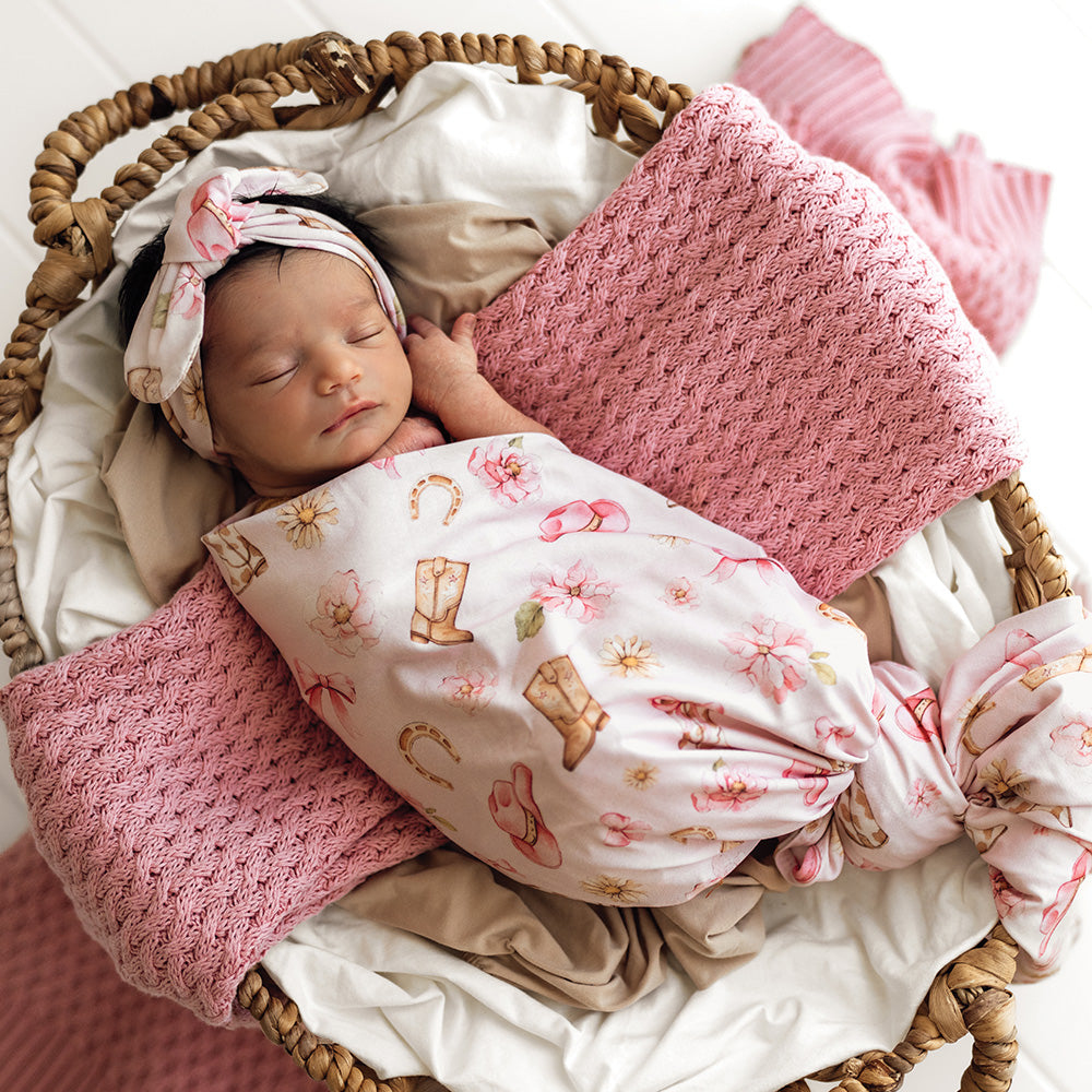 SNUGGLE HUNNY | JERSEY WRAP AND HEADBAND SET | BOOTS AND BOWS