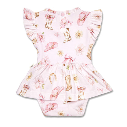 SNUGGLE HUNNY | SHORT SLEEVE DRESS | BOOTS AND BOWS