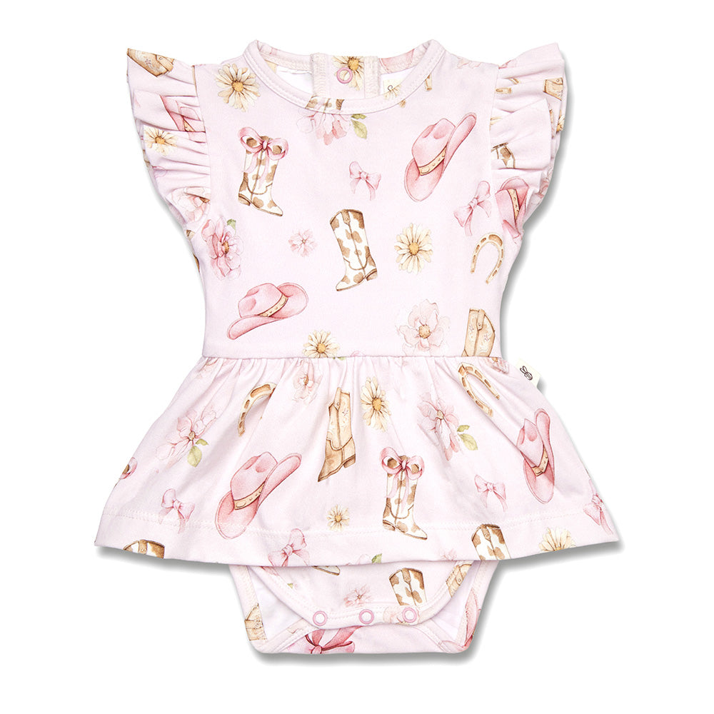 SNUGGLE HUNNY | SHORT SLEEVE DRESS | BOOTS AND BOWS