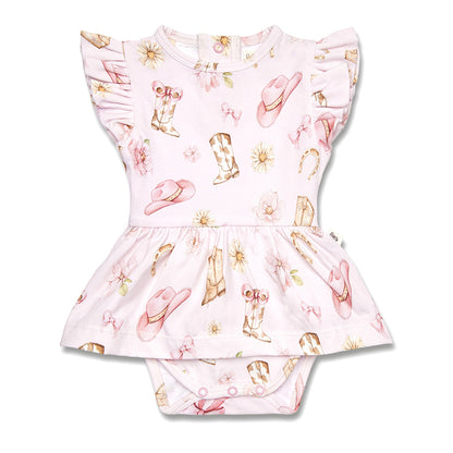 SNUGGLE HUNNY | SHORT SLEEVE DRESS | BOOTS AND BOWS