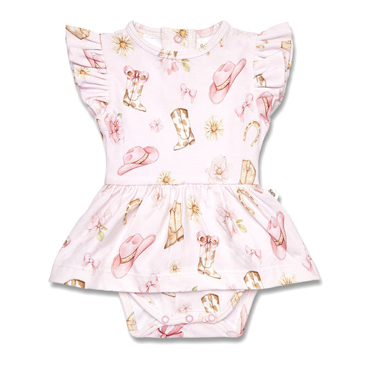 SNUGGLE HUNNY | SHORT SLEEVE DRESS | BOOTS AND BOWS
