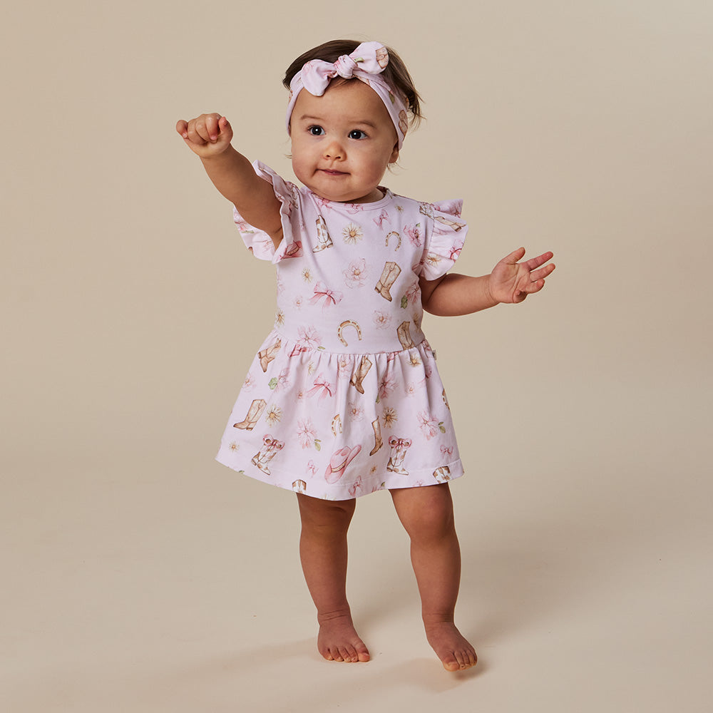 SNUGGLE HUNNY | SHORT SLEEVE DRESS | BOOTS AND BOWS