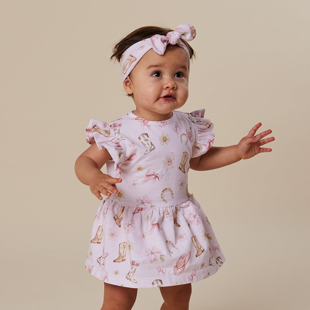 SNUGGLE HUNNY | SHORT SLEEVE DRESS | BOOTS AND BOWS