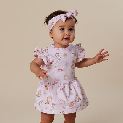 SNUGGLE HUNNY | SHORT SLEEVE DRESS | BOOTS AND BOWS