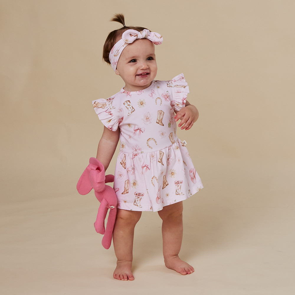 SNUGGLE HUNNY | SHORT SLEEVE DRESS | BOOTS AND BOWS