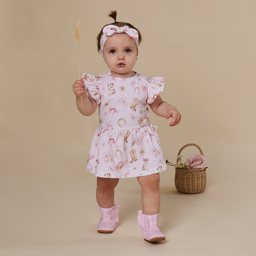 SNUGGLE HUNNY | SHORT SLEEVE DRESS | BOOTS AND BOWS