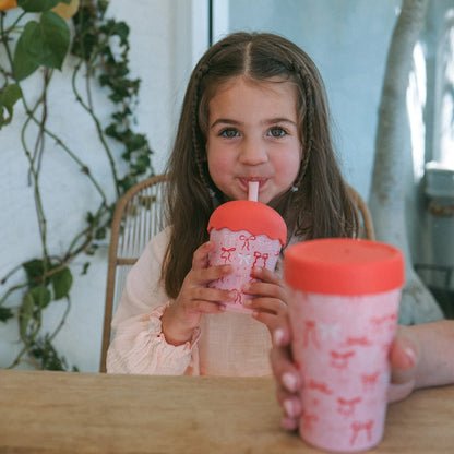CHINO CLUB MINI SMOOTHIE CUP WITH STRAW | BOWS