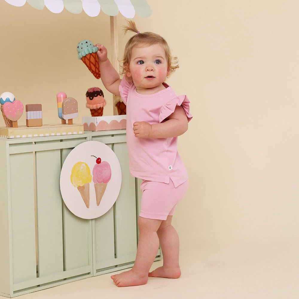 Snuggle Hunny Organic Bike Shorts | Bubblegum